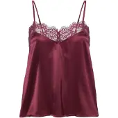 LASCANA Chemise de nuit bordeaux