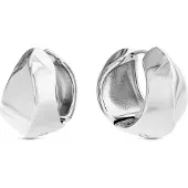 Calvin Klein Sculpted Earrings Argenté Femme