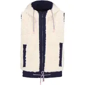 Mymo Gilet marine / blanc cassé