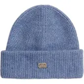 Superdry Femme Bonnet en Maille Côtelée Light Blue Taille: 1Taille