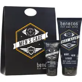 Benecos Coffret Edition Limitée Soins Homme Gel Douche 3en1 et Baume Visage Après-Rasage