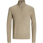 Jack & Jones Pull-over 'JJEPerfect' beige foncé