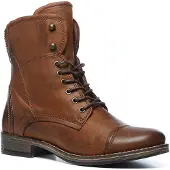 Manfield Bottines à lacets cognac