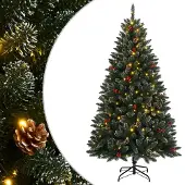 vidaXL Sapin de Noël artificiel 150 LED 120 cm