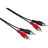 Hama 30457 câble audio 2,5 m RCA Noir
