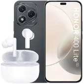 Honor 400 Lite Noir + Earbuds X7 Blanc
