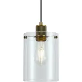 QAZQA Suspension design bronze avec verre transparent - Domo