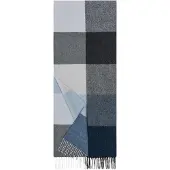 Roeckl Écharpe 'COLOURED SQUARES DAMEN' bleu / gris / anthracite / gris foncé