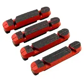 Fulcrum Carbon Shimnao Rim Brake Pads 4 Units Rouge