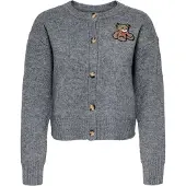 ONLY Cardigan marron / noisette / gris chiné / blanc