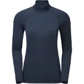 Montane F Dart Xt Zip Neck, femme, bleu