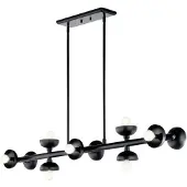 Kichler Elstead Palta Pendelleuchte E14 10-fach Satinschwarz Schwarz (E14)