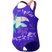 Speedo Digital Printed Swimsuit Violet 4 Years Filles