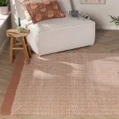 FRAAI Tapis en laine – Zula Terracotta | 140x200cm | Rectangulaire | Tissage plat