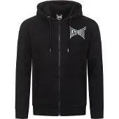 TAPOUT Veste de survêtement 'Octagon' gris / noir / blanc