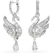 Swarovski Boucles d'oreilles 'Swan' argent