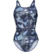 Arena Scratched Super Fly Back Swimsuit Bleu 40 Femme