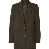 Selected Coupe Décontractée Blazer Femme Marron 36