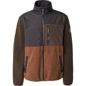 Iriedaily Veste en polaire 'Auf Deck' chocolat / cognac / brun foncé / anthracite