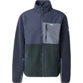 Iriedaily Veste en polaire 'Auf Deck' marine / gris / vert foncé / blanc