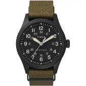 Timex Montre à affichage analogique 'Expedition North Field Post Solar' kaki / noir