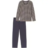 Schiesser Pyjama crème / prune