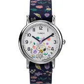 Timex Montre à affichage analogique bleu marine / citron vert / lilas / argent / blanc naturel