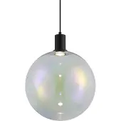QAZQA Suspension design noire avec verre arc-en-ciel 35cm - Mallon