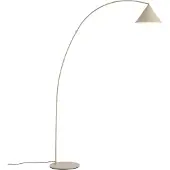 QAZQA Lampadaire rétro beige avec intérieur blanc - Triangolo