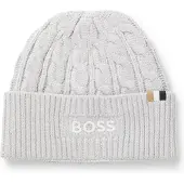 BOSS Bonnet en maille torsadée avec logo brodé pour enfant