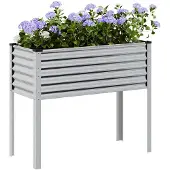 vidaXL Jardinière de jardin 100 x 45 x 90 cm Acier galvanisé