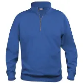 Clique Unisexe, Pull-over, Basic Half Zip, Bleu, (XXL)