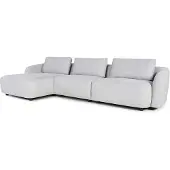 Ebuy24 Bergen canapé 2 places gauche gris clair.