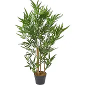 Homescapes Bambou arbre artificiel en pot, 95 cm