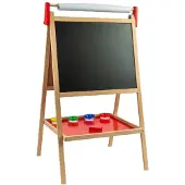Bigjigs Tableau blanc et tableau noir en bois