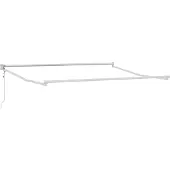 vidaXL Structure de parasol télescopique blanche 300 x 250 cm en aluminium
