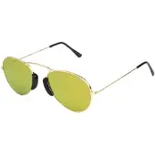 Lgr Lunettes de soleil unies AGADIR-GOLD-01 Golden (ø 54 mm)