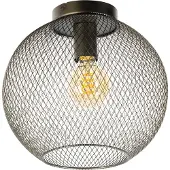 Eth Plafonnier marron Billie design Ø 30cm