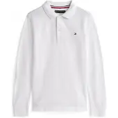 Tommy Hilfiger T-Shirt 'Essential Regular Fit Long Sleeve' bleu marine / rouge / blanc