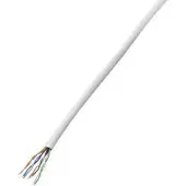 TRU COMPONENTS Câble réseau CAT 5e U/UTP 1567145 4 x 2 x 0.14 mm² blanc 25 m