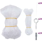vidaXL Filet pour chat transparent 8 x 3 m en nylon