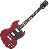 Gear4Music Guitare Électrique Brooklyn par Rouge