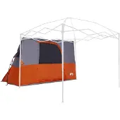 vidaXL Tente intérieure avec toit, gris et orange, 280 x 220 x 176 cm, taffetas