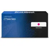 PrintAbout Toner compatible pour Lexmark C734A1MG - Magenta