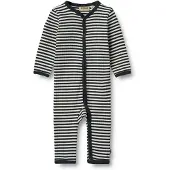 Wheat Barboteuse / body 'Dusty' bleu marine / blanc cassé