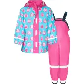 Playshoes Costume fonctionnel 'Eulen' bleu clair / rose / rose / blanc