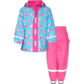 Playshoes Costume fonctionnel 'Eulen' bleu clair / rose / rose ancienne