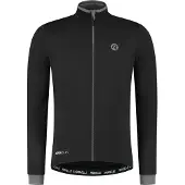Rogelli Hommes, Maillot de cyclisme, Essential Fietsshirt - Lange Mouwen - Heren - Zwart - Maat 3XL (3XL), Noir, 3XL