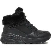 SKECHERS Uno Lite Veterschoen hoog - Zwart - Maat 37
