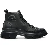 Karl Lagerfeld Bottines à lacets 'Maison' noir